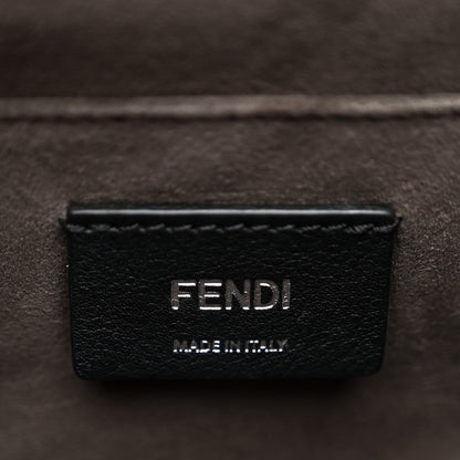 Fendi Vitello Liberty Dolce Scalloped Studded Scrollwork Kan I Shoulder Bag Cuoio White 6 of 10