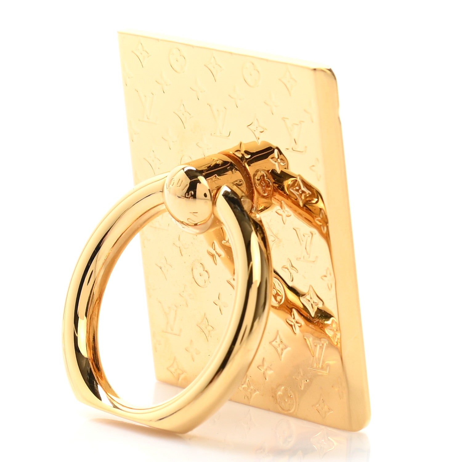 Louis Vuitton Nanogram Phone Ring Holder Gold 4 of 5