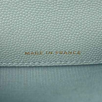 Chanel Caviar Quilted Flap Card Holder Wallet Grey 7 of 8