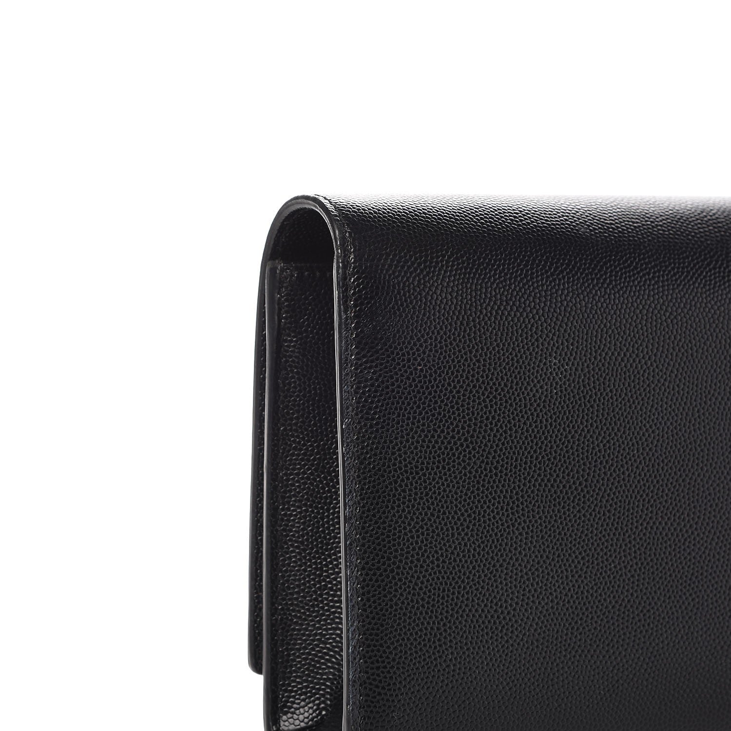 Saint Laurent Grain De Poudre Monogram Cassandre Clutch Black 8 of 9