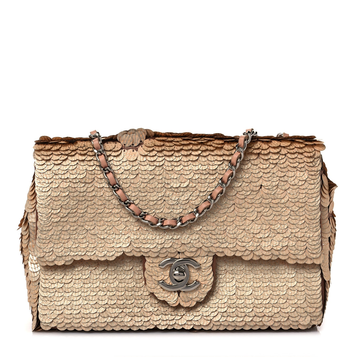 Chanel Sequin Mini Rectangular Flap Gold 1 of 9