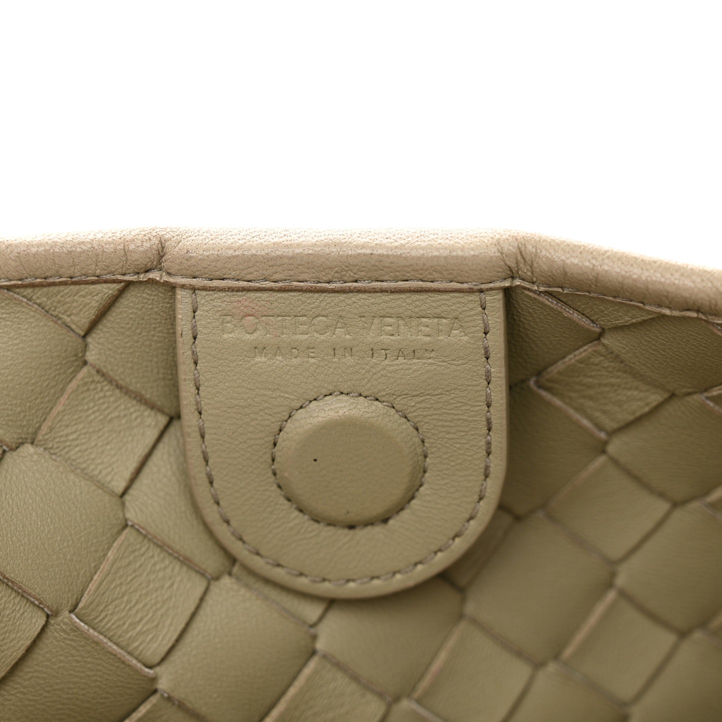Nappa Intrecciato Medium Sardine Bag Travertine