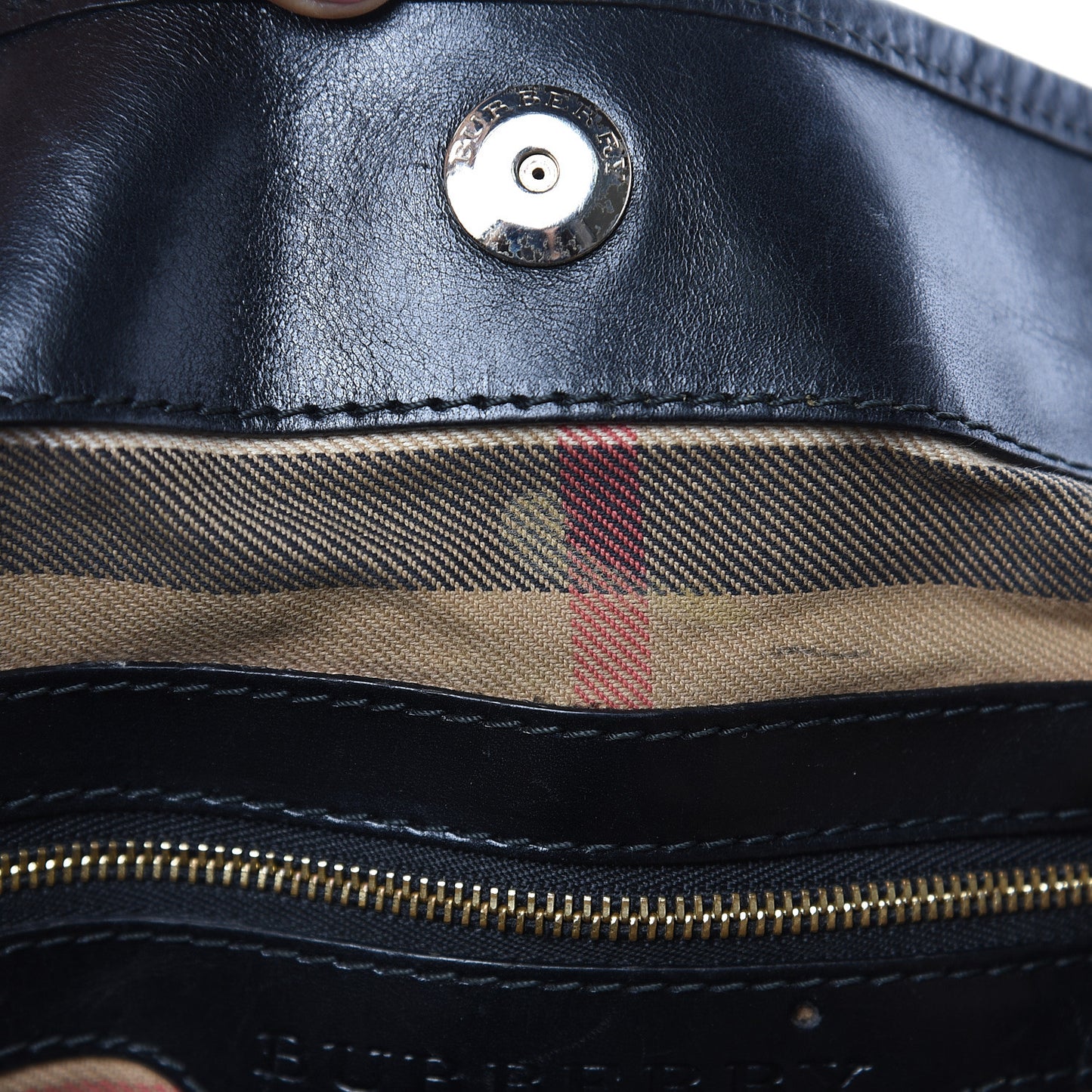 Lambskin Bridle Studs Small Canterbury Tote Black
