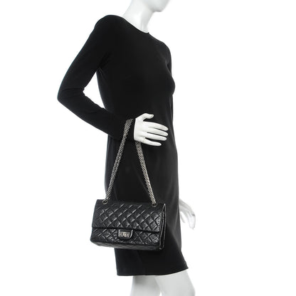 Chanel Aged Calfskin Quilted 2.55 Reissue 225 Flap Black 3 of 11