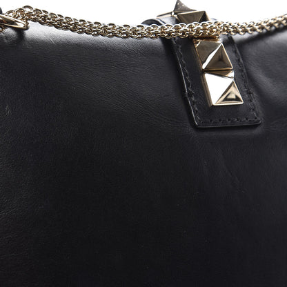 Valentino Garavani Vitello Medium Glam Lock Rockstud Flap Black 9 of 10
