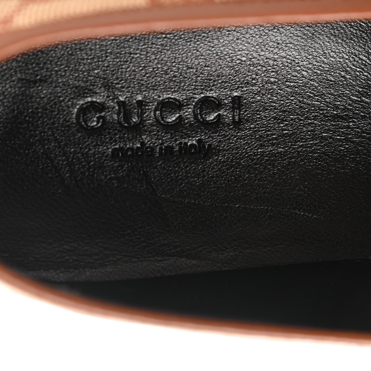 Gucci Canvas GG Monogram Horsebit Womens Jordaan Loafers 38 Beige Ruggine Rust 7 of 9