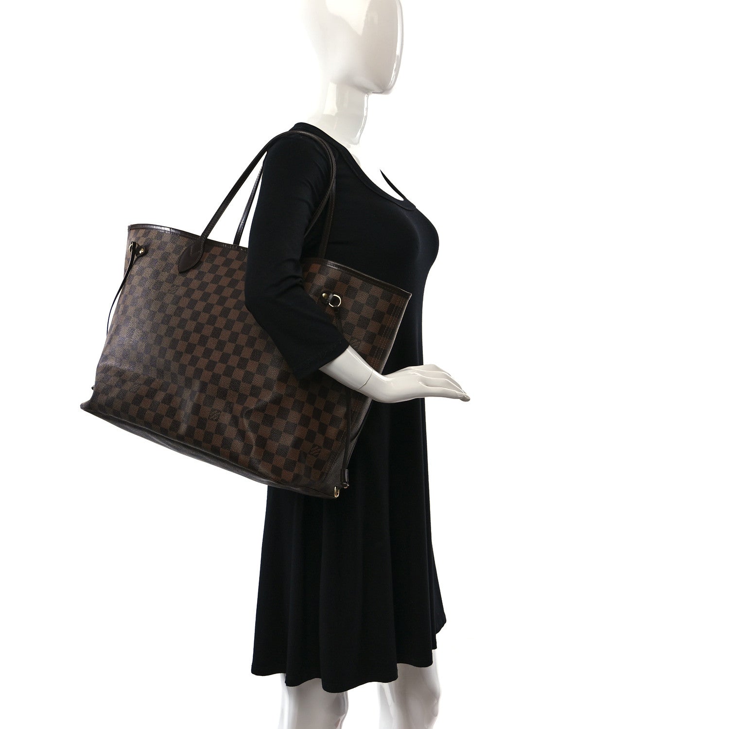 Louis Vuitton Damier Ebene Neverfull GM 2 of 12