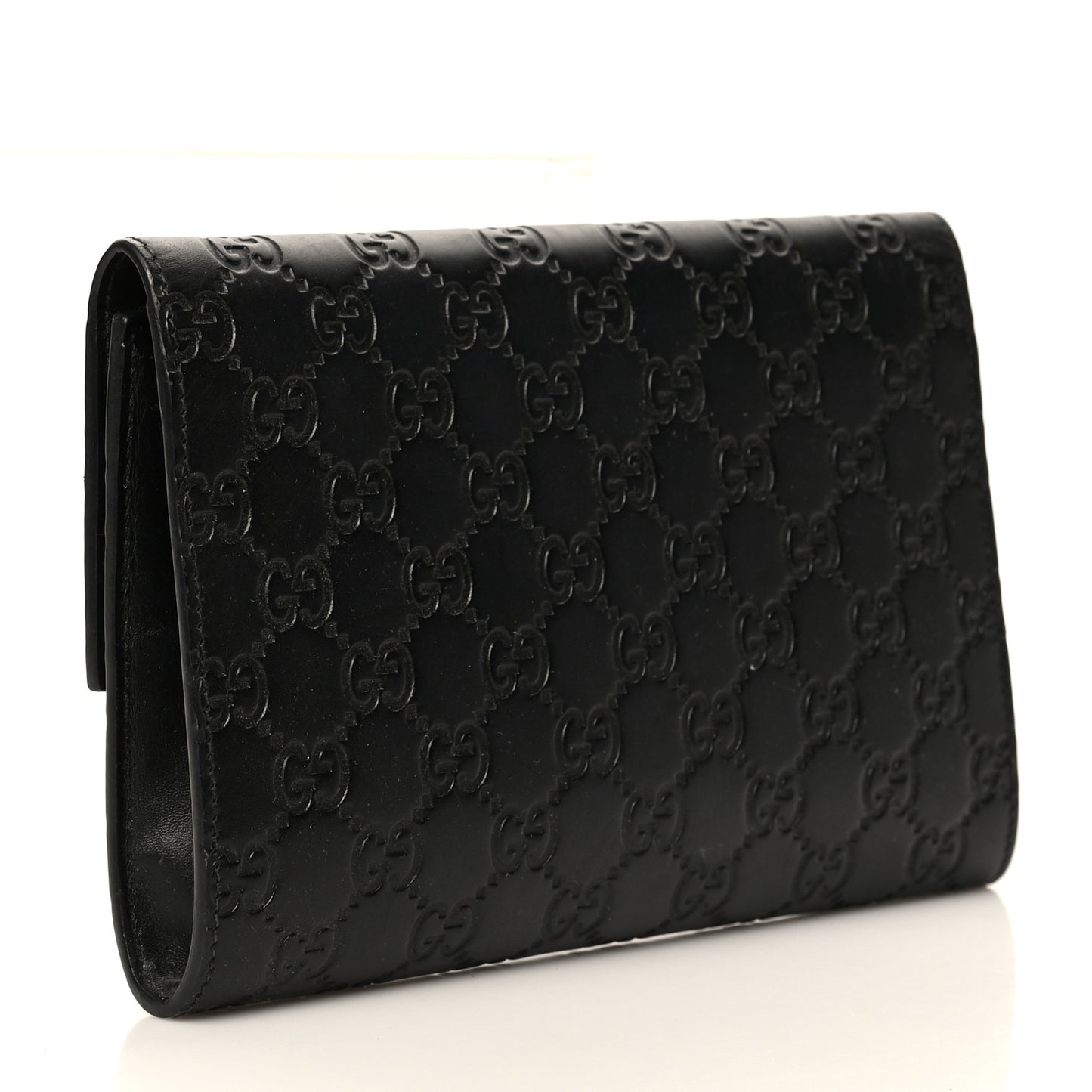 Guccissima Padlock Clutch Black