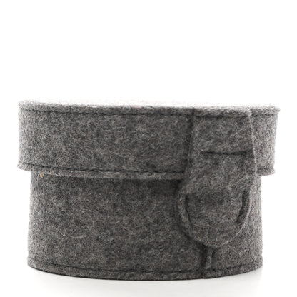 Hermes Wool Felt Barenia Sugar Box Acier 3 of 7