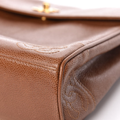 Chanel Caviar CC Shoulder Bag Brown 8 of 20
