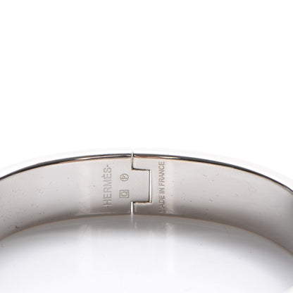 Hermes Narrow Enamel Clic Clac H Bracelet PM Burgundy 4 of 5