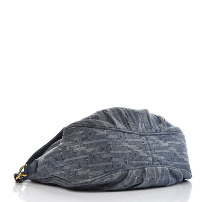 Fendi Denim Zucca Mia Shoulder Flap Blue 4 of 11
