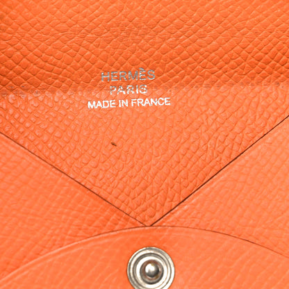 Hermes Epsom Calvi Card Case Abricot 7 of 9