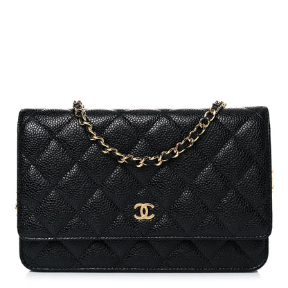Chanel Caviar Quilted Wallet On Chain WOC Black 1 of 14