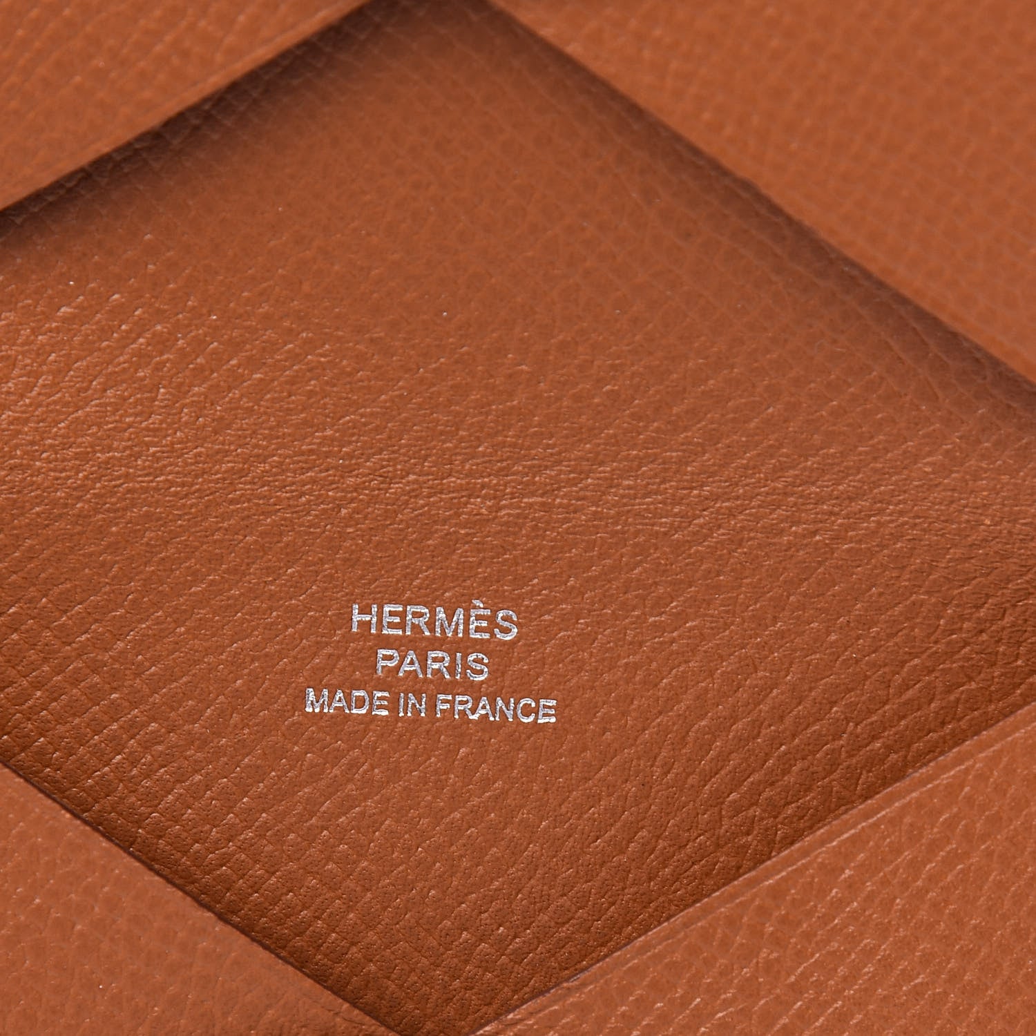 Hermes Epsom Calvi Card Case Gold 6 of 9