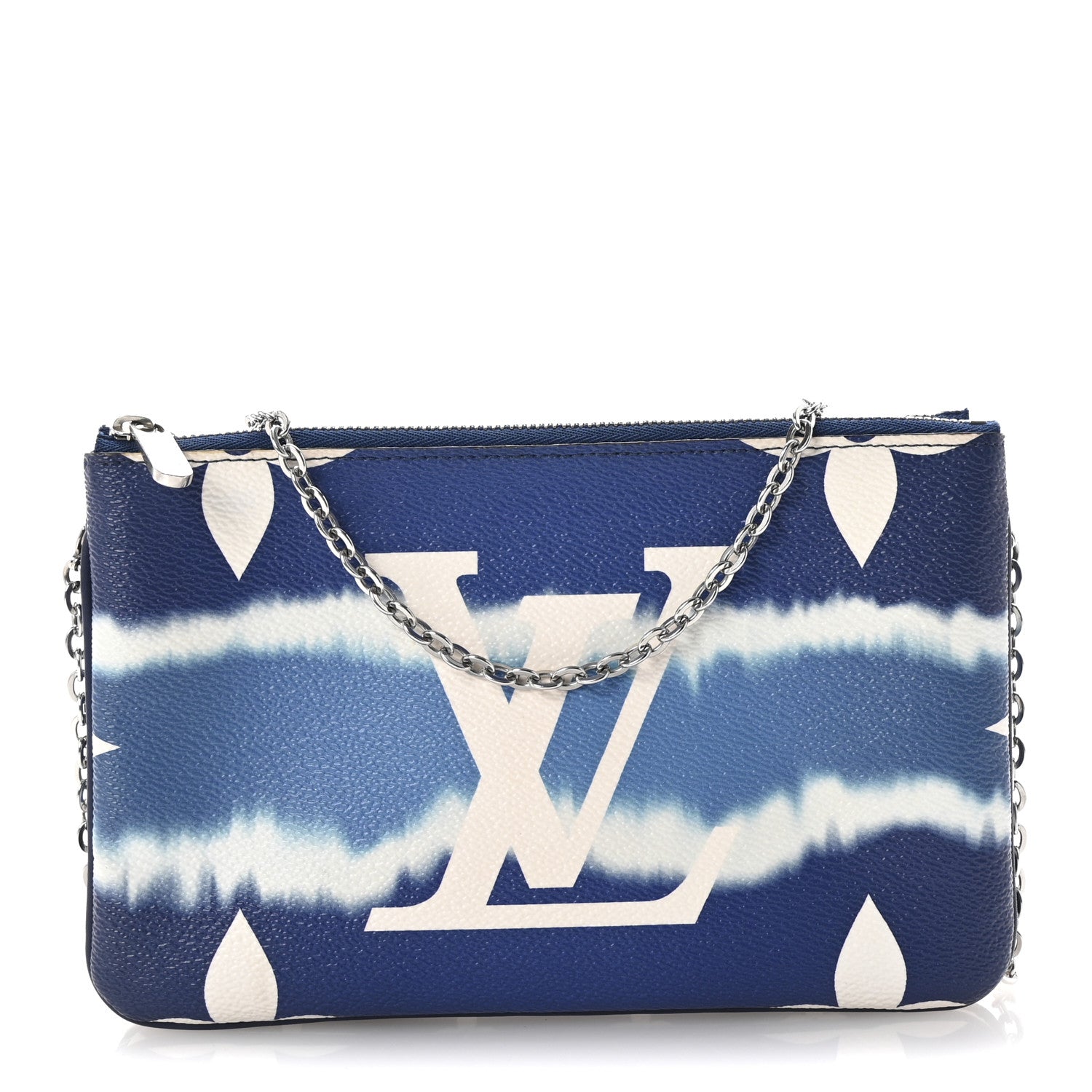 Louis Vuitton Monogram Giant Escale Double Zip Pochette Blue 1 of 9