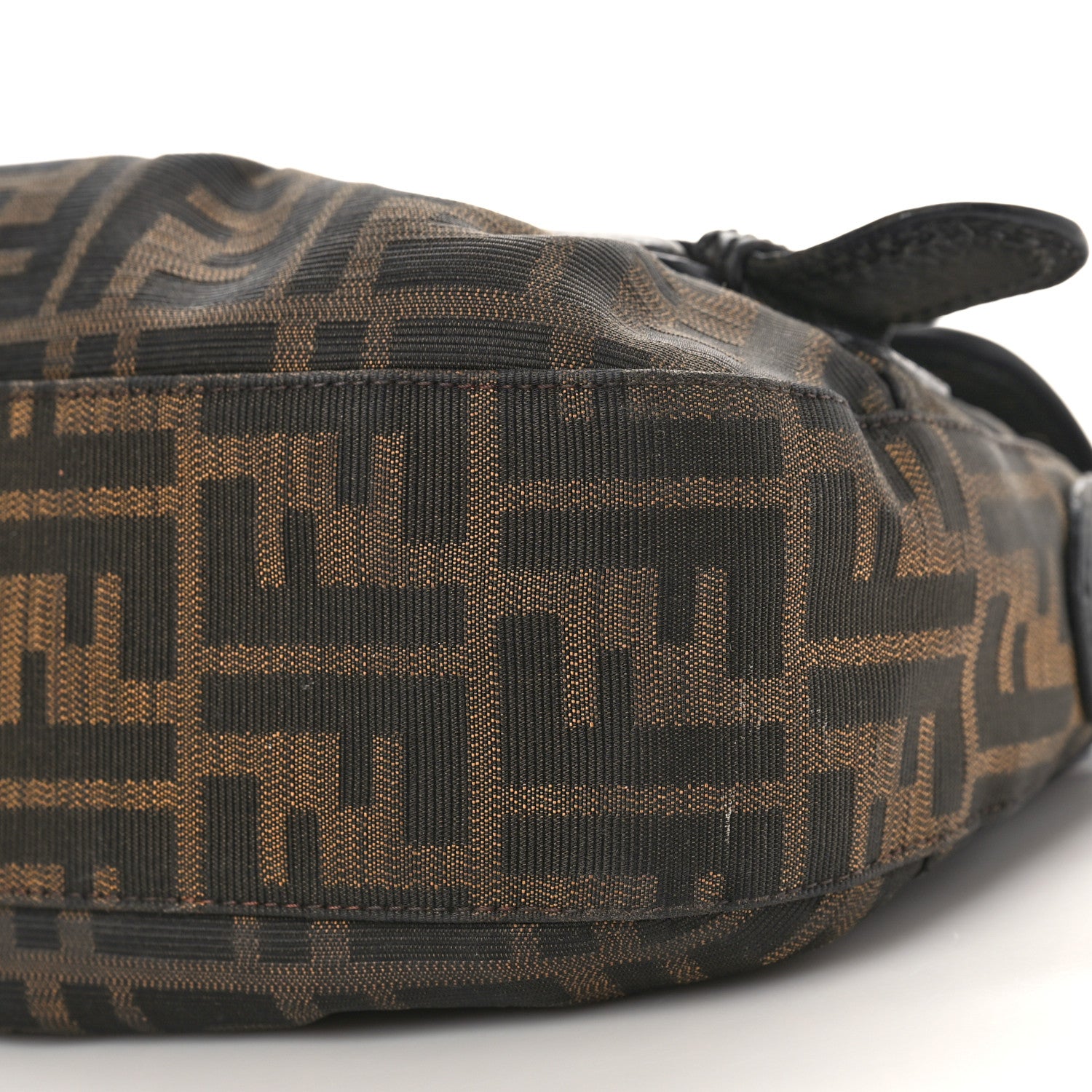 Fendi Zucca B Bis Flap Bag Tobacco Castagna 8 of 15