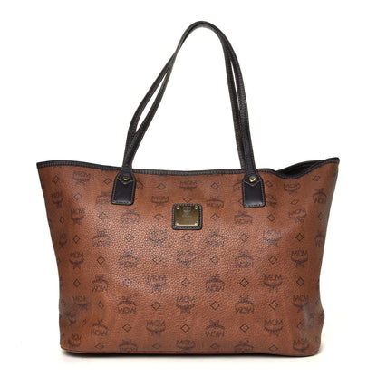 MCM Visetos Shopper Tote Brown 2 of 11