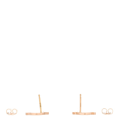 Tiffany 18K Rose Gold T Smile Stud Earrings 3 of 5