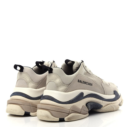 Balenciaga Fabric Mesh Womens Triple S Sneakers 38 Beige Black 4 of 10