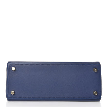 Hermes Swift Kelly Retourne 25 Bleu Saphir 7 of 39