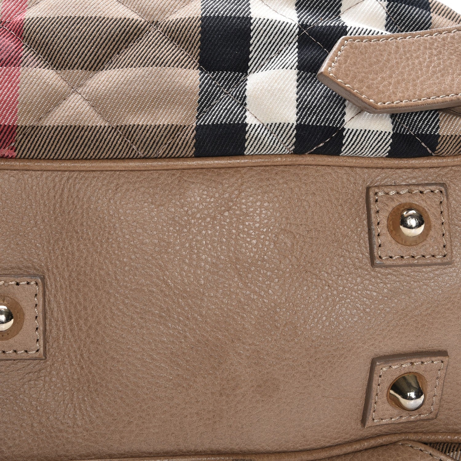 Burberry Grainy Calfskin House Check Margaret Bag Light Nude 13 of 15