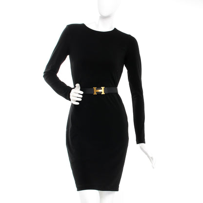 Hermes Swift Epsom 32mm H Belt 90 Black Gold 2 of 9