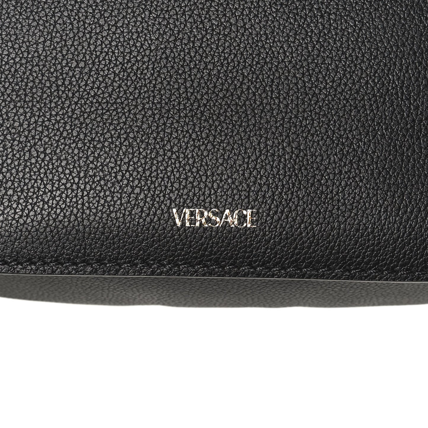 Calfskin Medusa Crossbody Bag Black