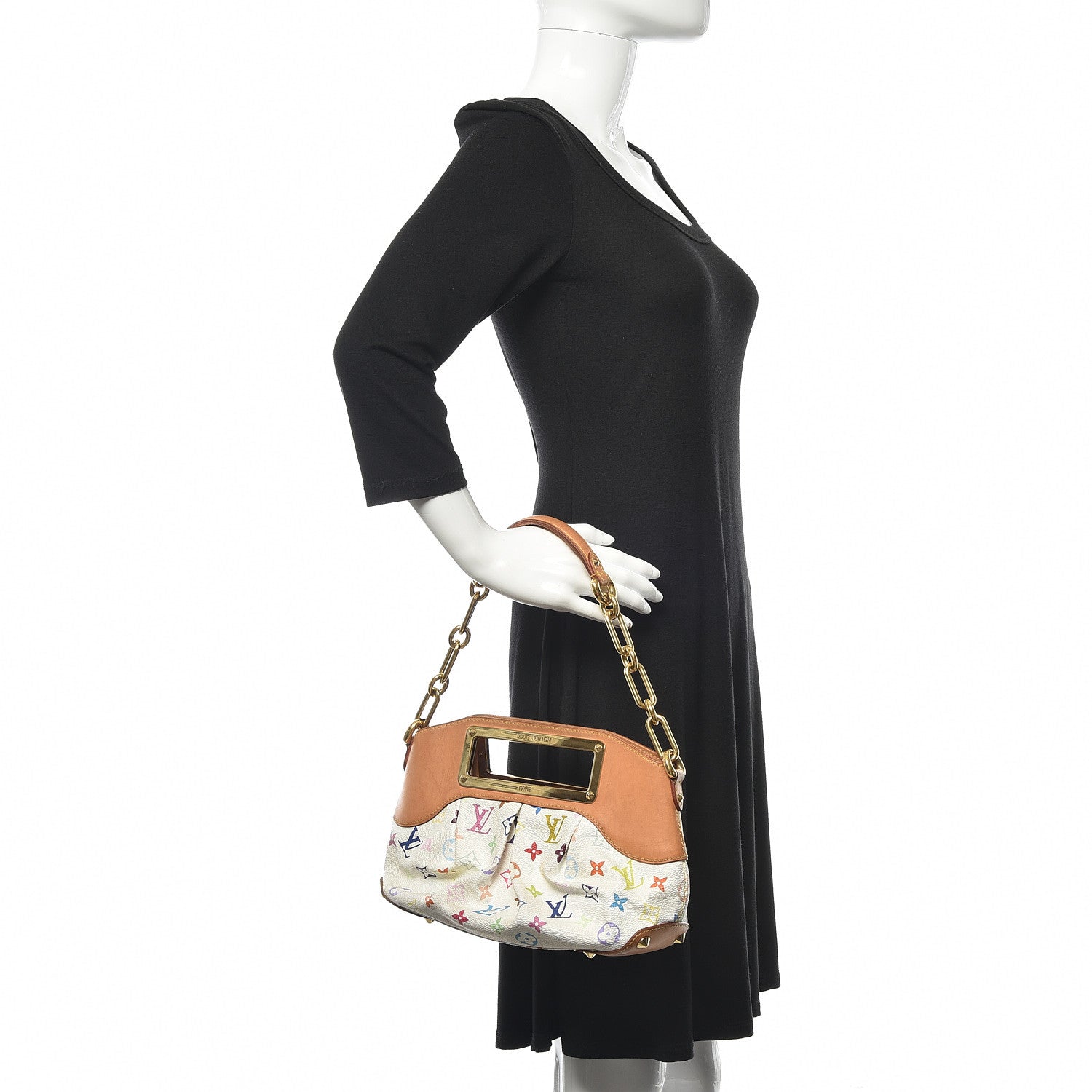 Louis Vuitton Monogram Multicolor Judy PM White 2 of 9