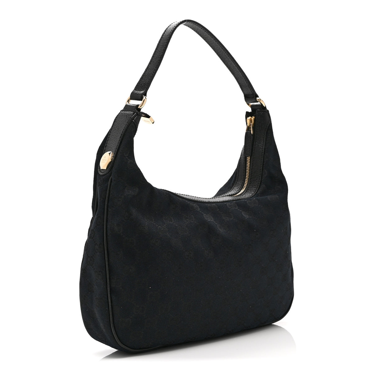 Gucci Monogram Medium Charmy Hobo Black 3 of 10