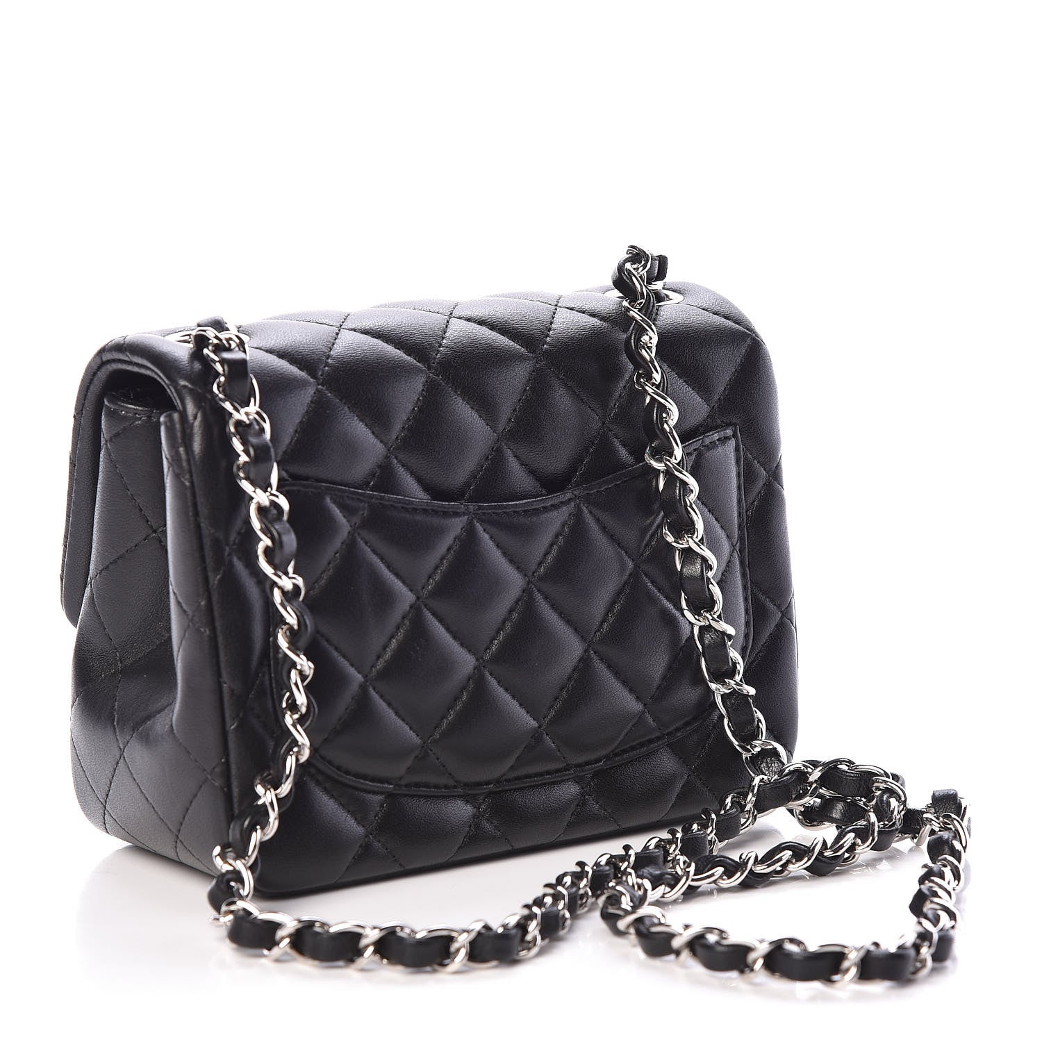 Chanel Lambskin Quilted Mini Square Flap Black 3 of 11