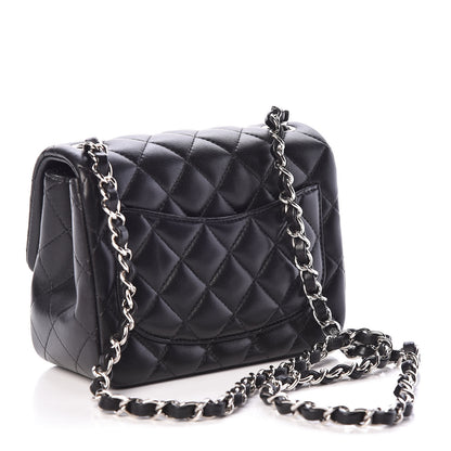 Chanel Lambskin Quilted Mini Square Flap Black 3 of 11