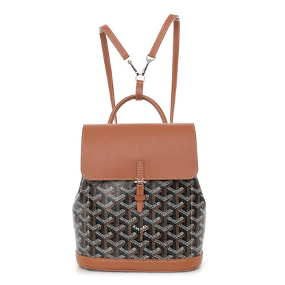 Goyard Goyardine Calfskin Mini Alpin Backpack Black Gold 1 of 9
