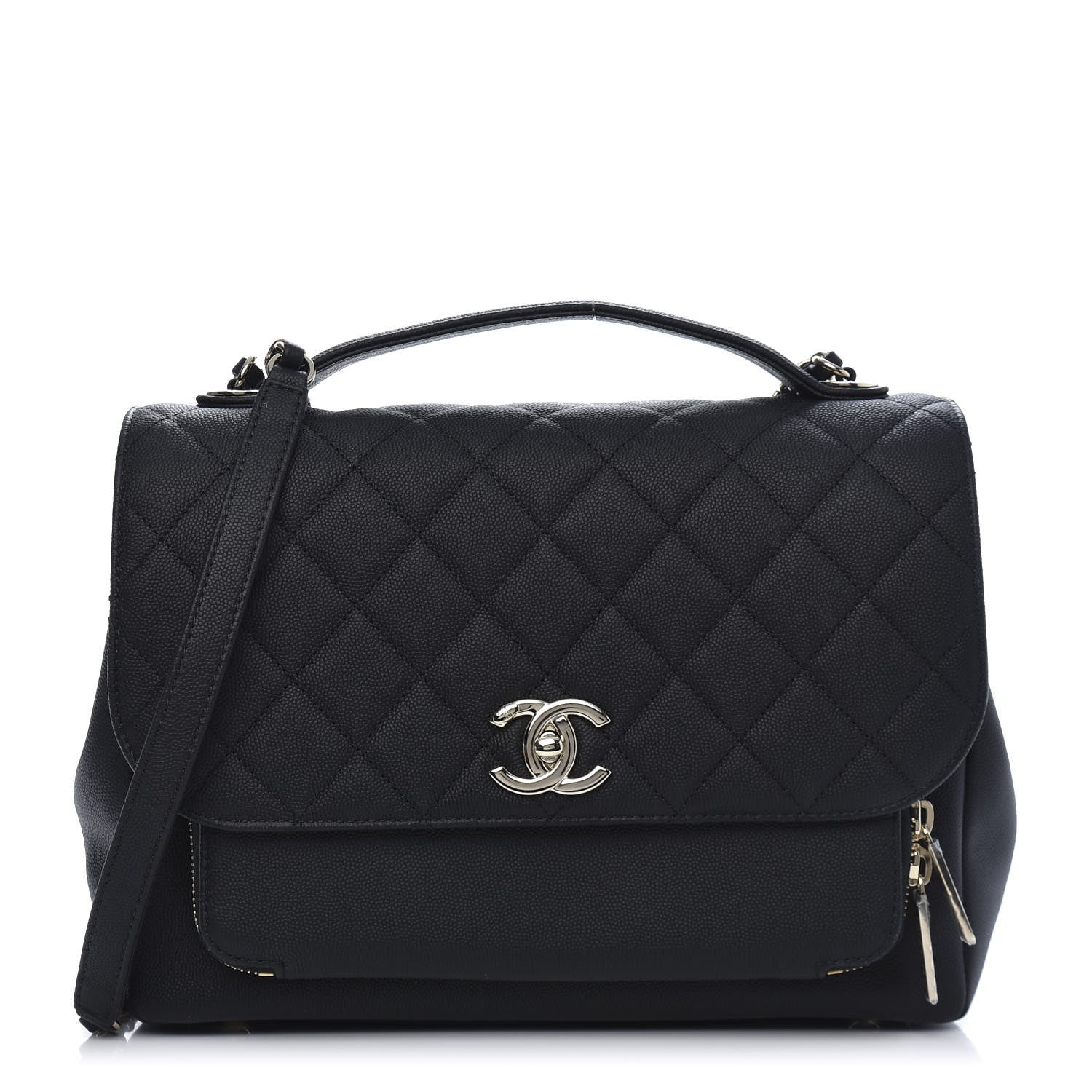 Chanel Caviar Quilted Large Business Affinity Flap Black 1 of 14