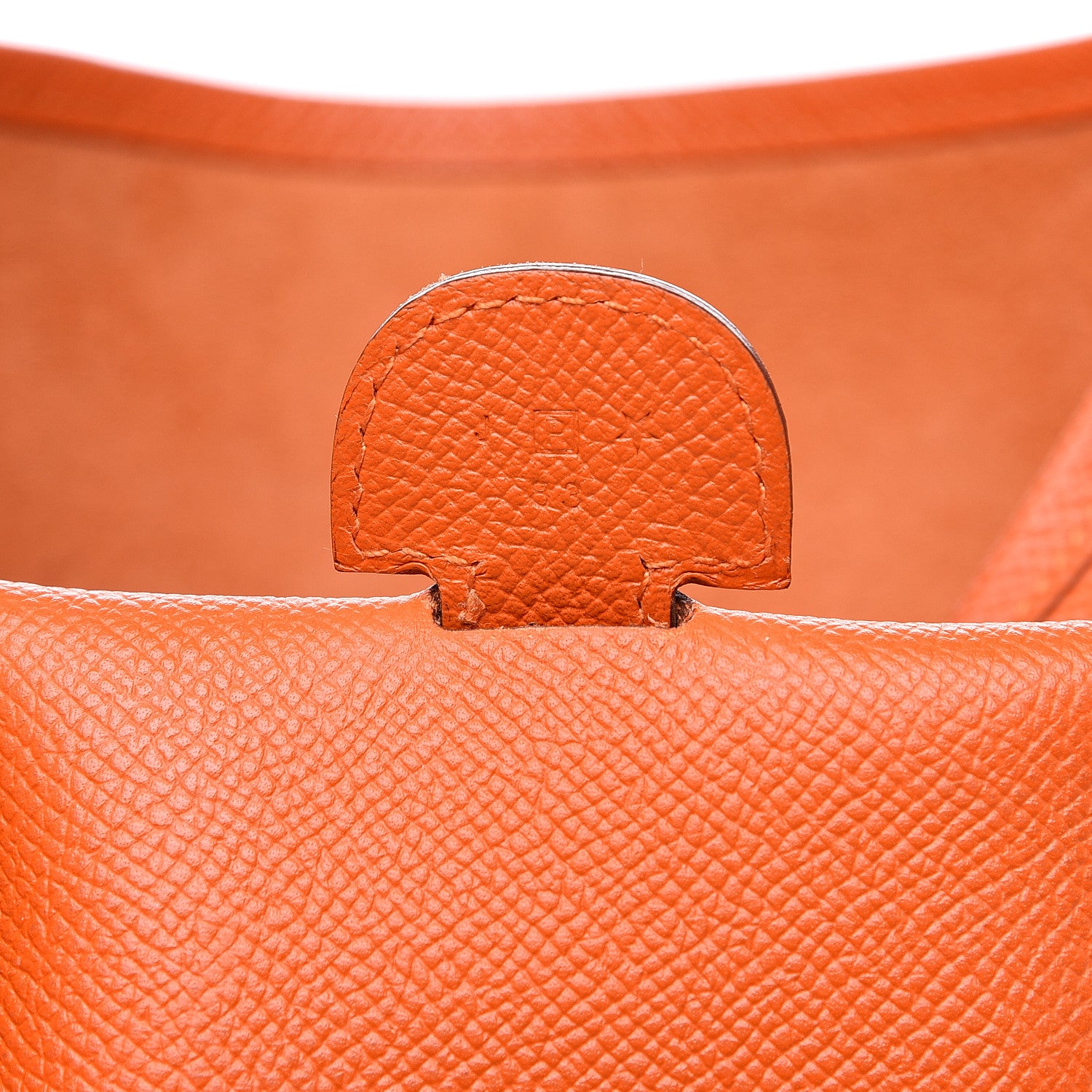 Hermes Epsom Evelyne III GM Orange 6 of 12