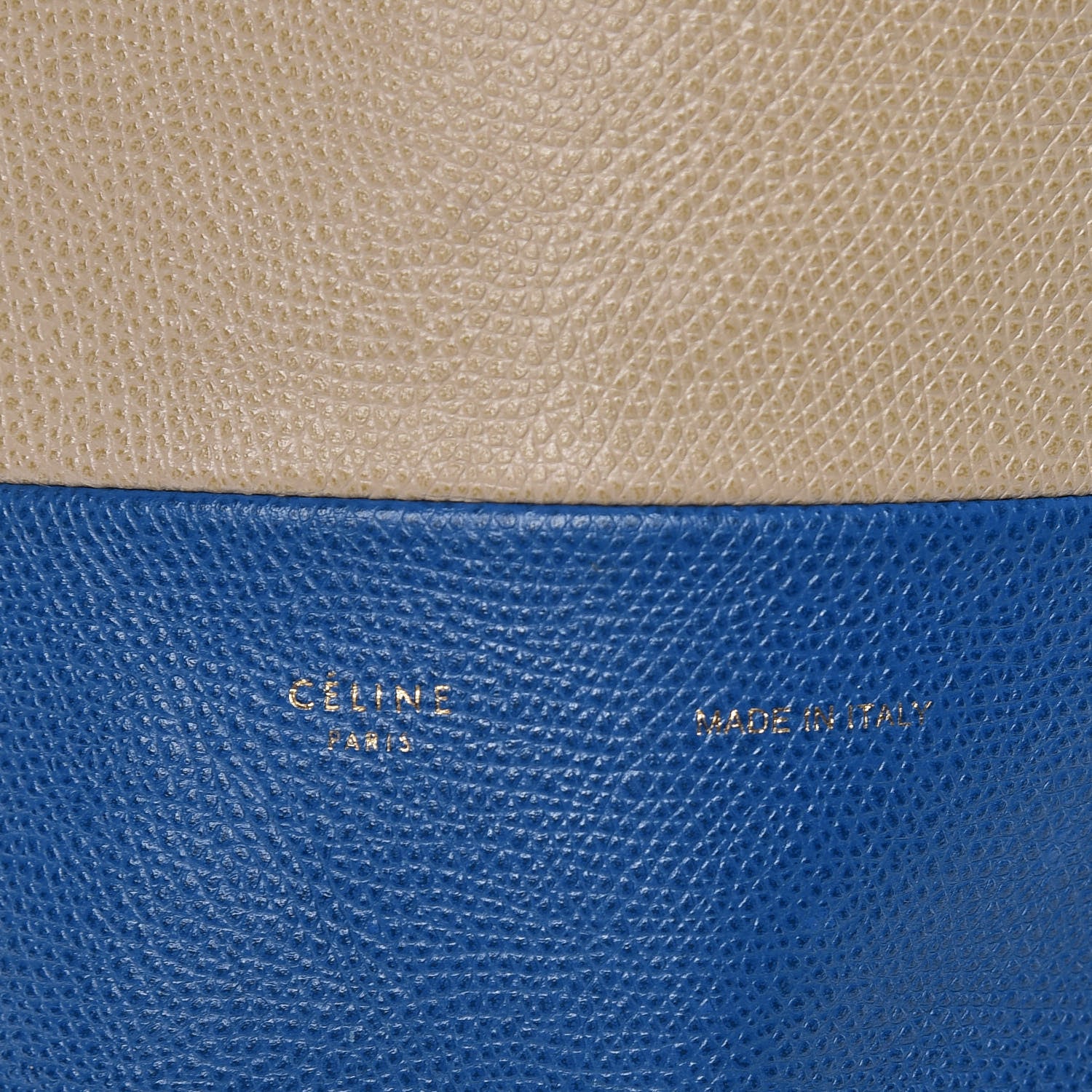 Celine Grained Calfskin Small Vertical Bi-Cabas Beige Sea 7 of 14