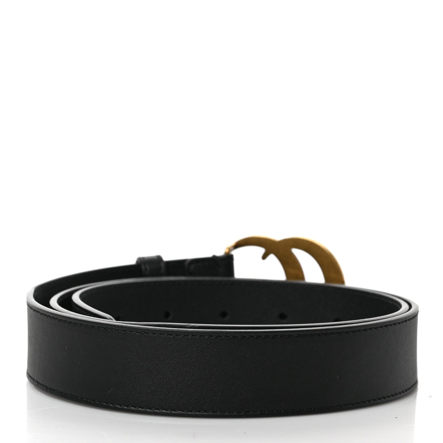 Gucci Moon Calfskin Double G 30mm Belt 90 36 Black 2 of 3