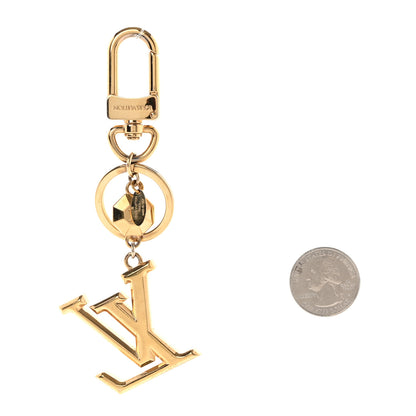 Louis Vuitton LV Facettes Bag Charm Key Holder Gold 2 of 4