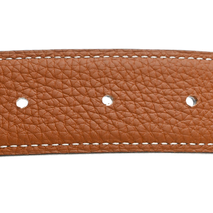 Hermes Box Togo 32mm H Belt 80 Black Gold 6 of 7