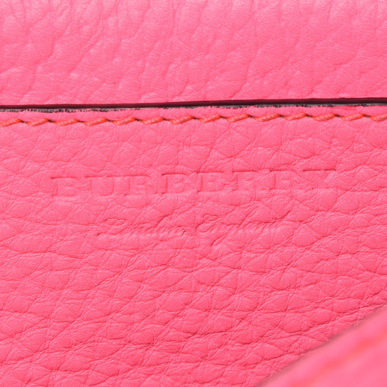 Burberry Calfskin Smooth Grain Small Burleigh Crossbody Bag Neon Pink 8 of 15