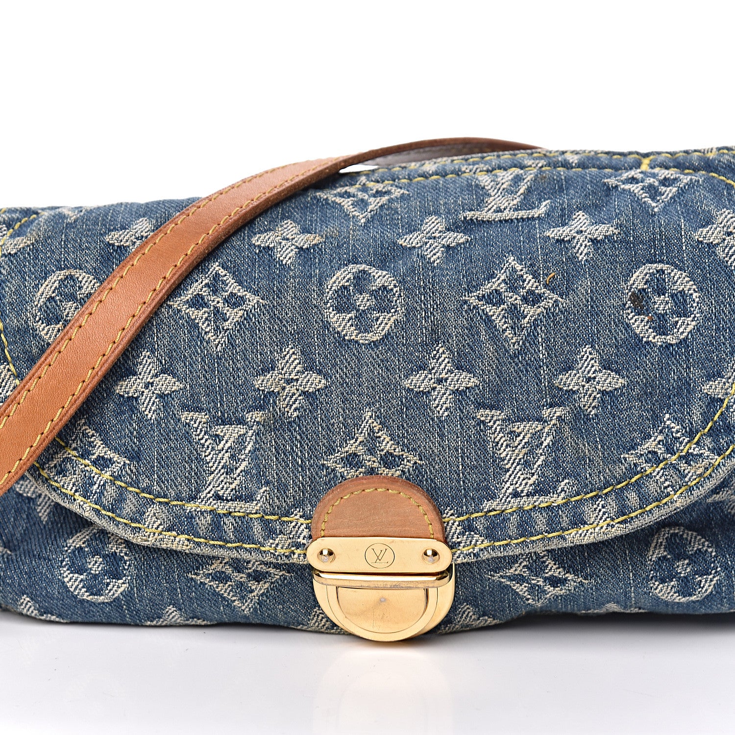 Louis Vuitton Monogram Denim Mini Pleaty Blue 14 of 14