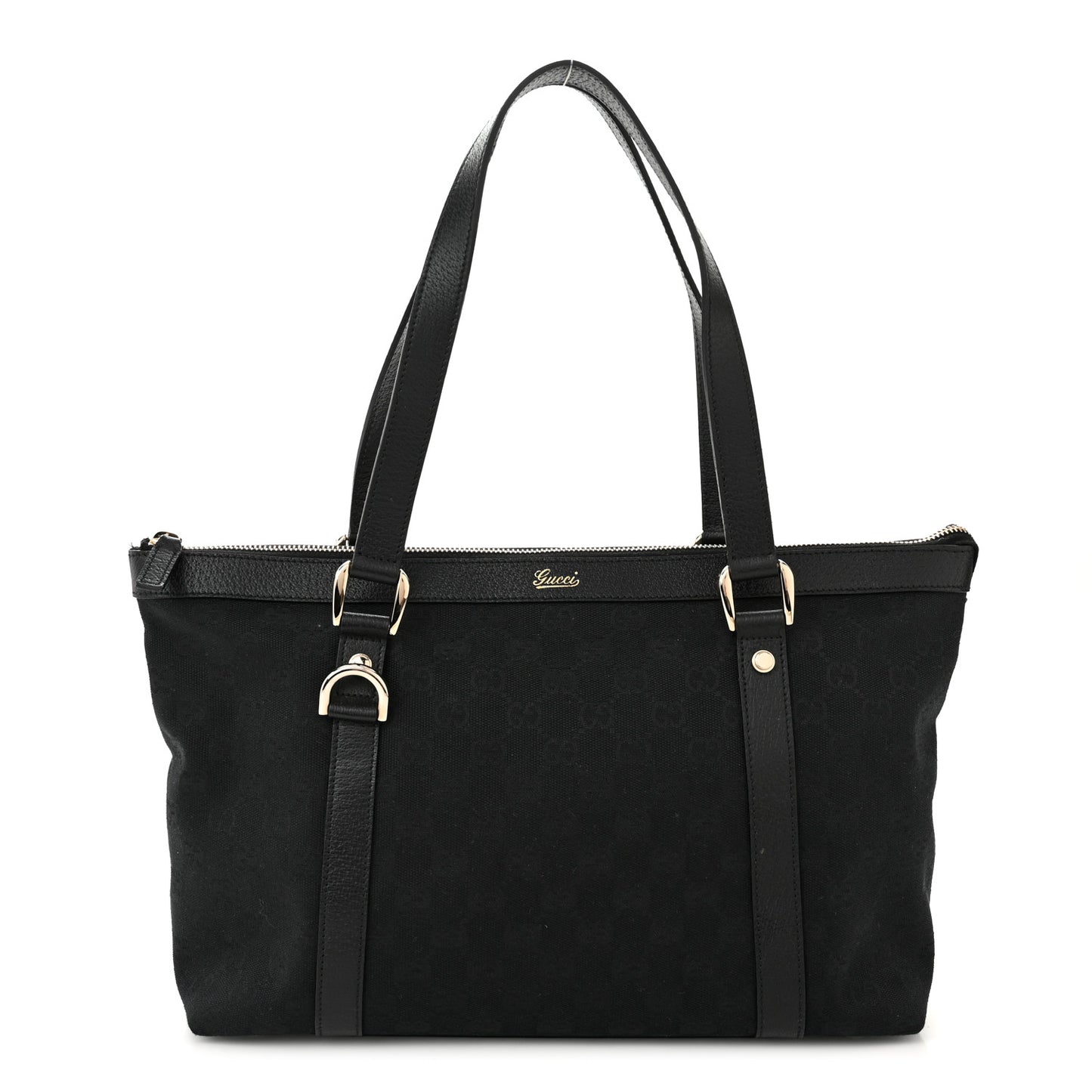 Monogram Medium Abbey Tote Black
