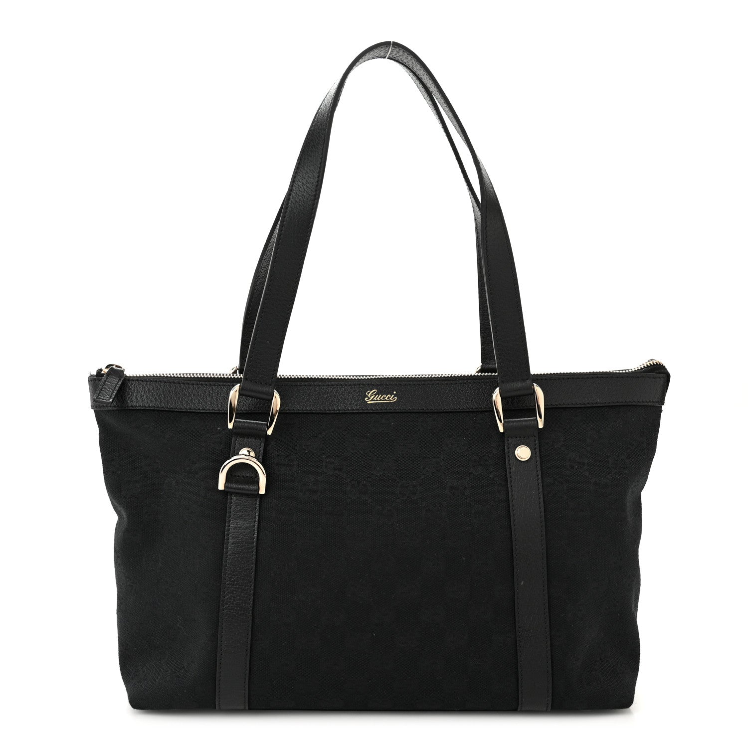 Gucci Monogram Medium Abbey Tote Black 1 of 11