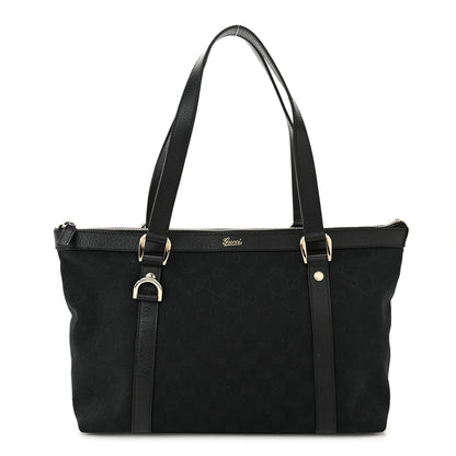 Gucci Monogram Medium Abbey Tote Black 1 of 11