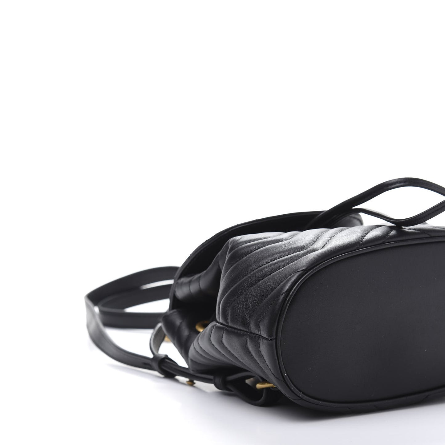 Calfskin Matelasse GG Marmont Flap Backpack Black