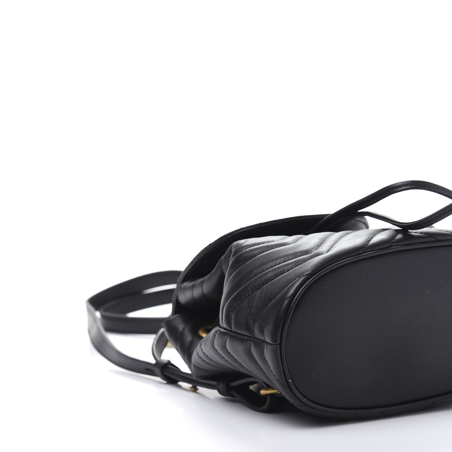 Gucci Calfskin Matelasse GG Marmont Flap Backpack Black 5 of 10