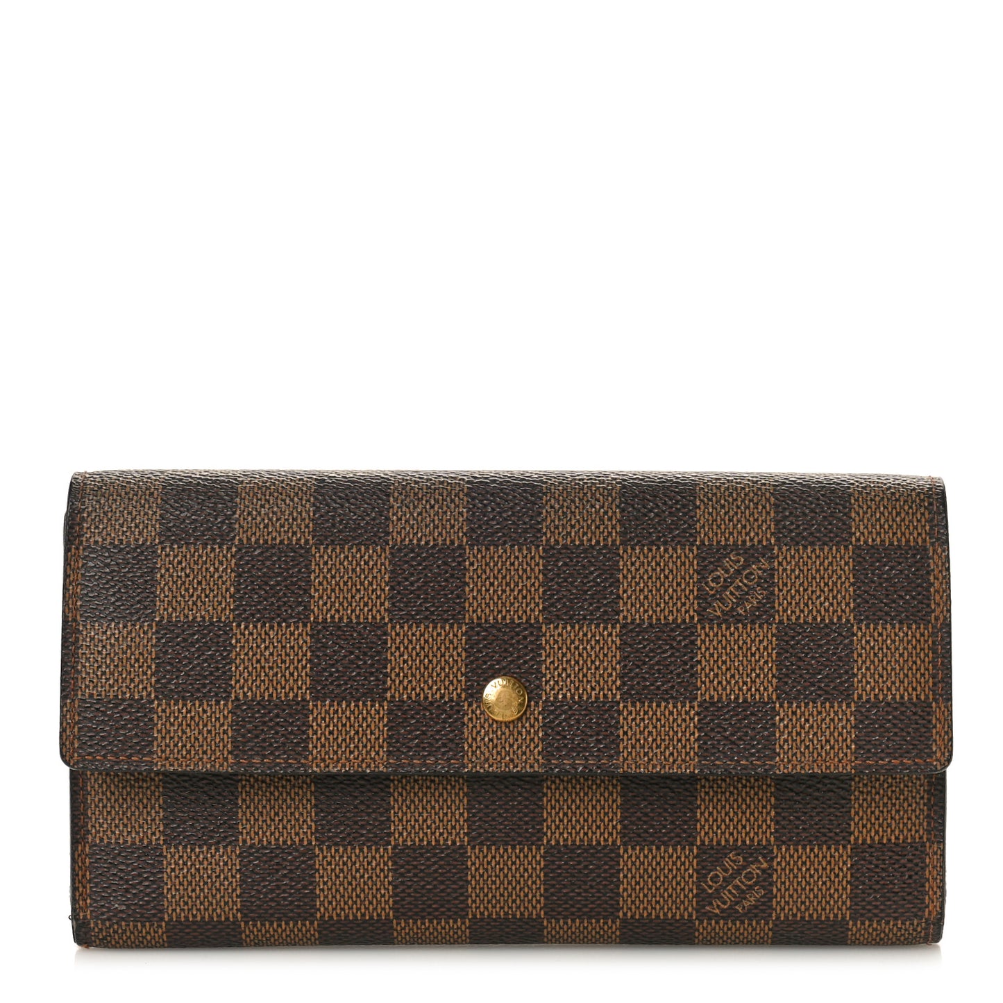 LOUIS VUITTON Damier Ebene Sarah Wallet