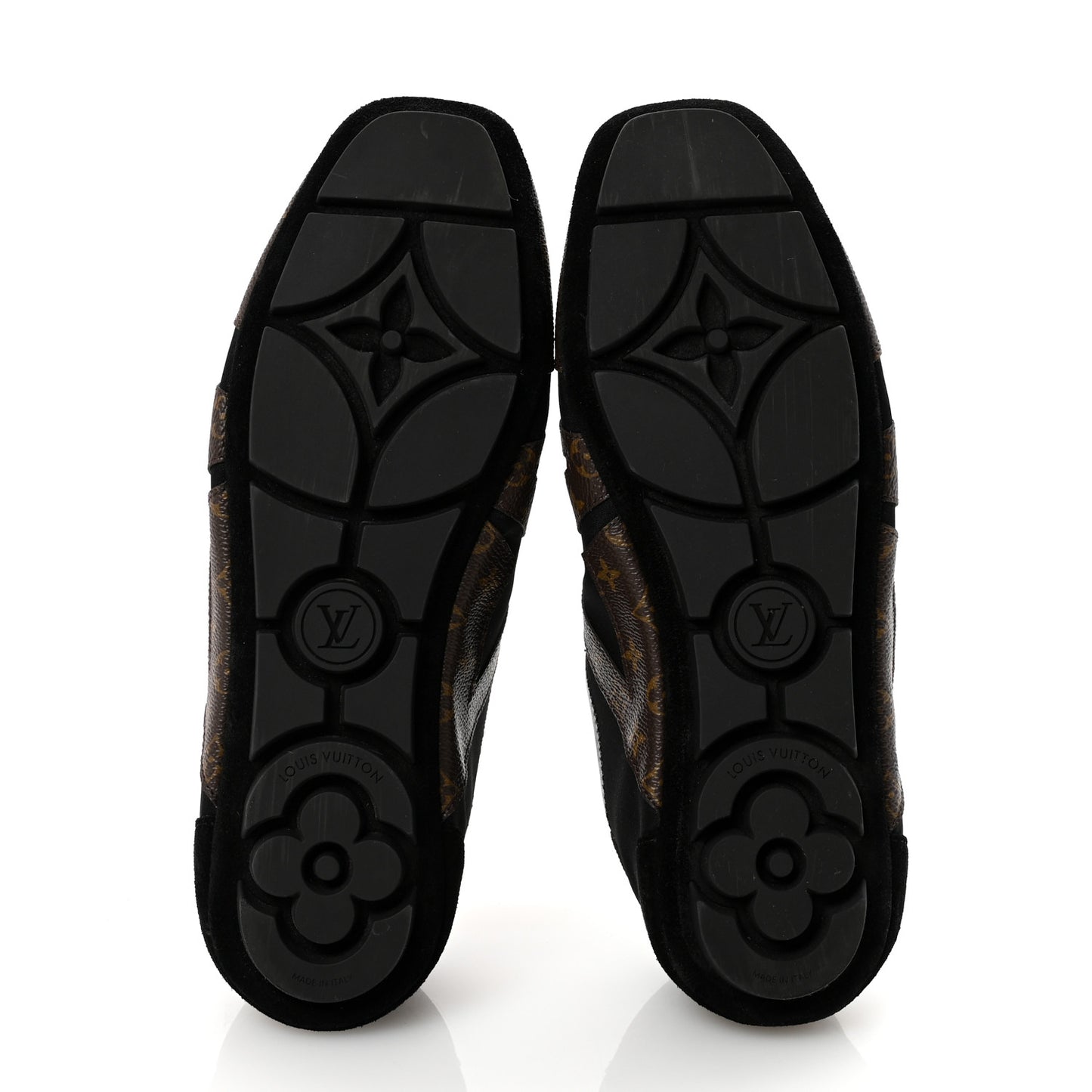 Monogram Calfskin Womens LV Sneakerina 40 Black