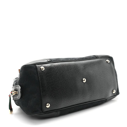 Gucci Monogram Small Princy Satchel Black 4 of 12