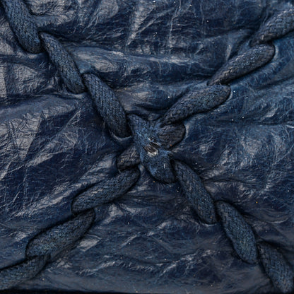 Chanel Calfskin Ultra Stitch Oversize Flap Navy 12 of 12